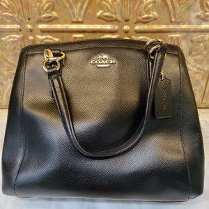 Coach Bag, Minetta F36642, Black pebbled leather, Crossbody/Shoulder bag